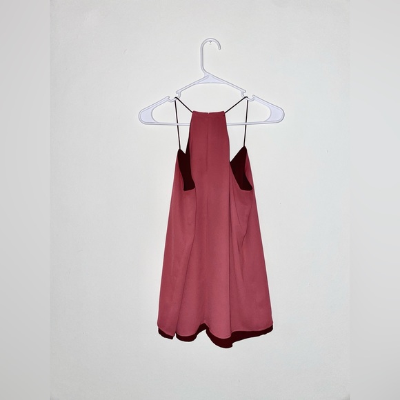 Express Barcelona reversible maroon red and mauve pink classy elegant cami tank - Picture 6 of 7